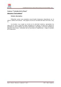 EEA Salta  Caracterización de las cuencas hídricas de las provincias de Salta y Jujuy Cuenca “Cerrada de la Puna” Subcuenca 