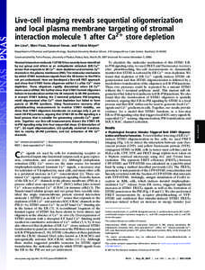 TRPC / EF hand / Yellow fluorescent protein / STIM2 / Biology / STIM1 / ORAI1