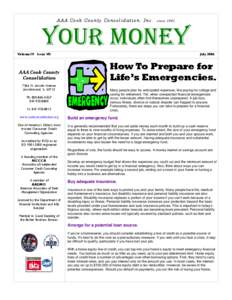AAA Cook County Consolidation, Inc.  since 1961 Your Money Volume IV Issue VII