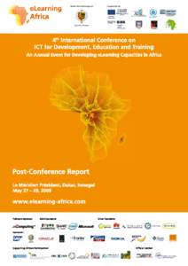Under the Patronage of:  Supported by: 4th International Conference on ICT for Development, Education and Training