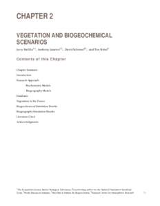 Vegetation and Biogeochemical Scenarios (Chapter 2) from the Foundation document of the Climate Change Impacts on the United States: The Potential Consequences of Climate Variability and Change