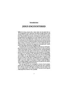 Introduction  JESUS ENCOUNTERED T