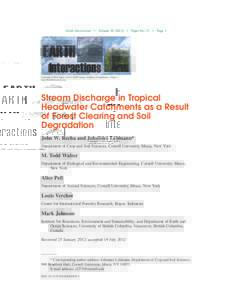 Earth Interactions  d Volume)