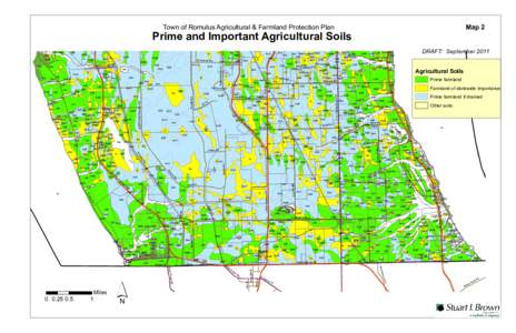Map 2  Town of Romulus Agricultural & Farmland Protection Plan Prime and Important Agricultural Soils AnB DdB