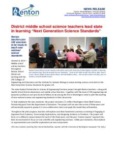 NEWS RELEASE Contact: Randy Matheson | Executive Director Community Relations | [removed] | cell:[removed]removed] | www.rentonschools.us www.facebook.com/renton.schools