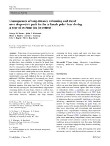 Polar Biol DOI[removed]s00300[removed]ORIGINAL PAPER  Consequences of long-distance swimming and travel