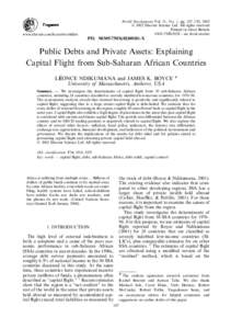 World Development Vol. 31, No. 1, pp. 107–130, 2003 Ó 2002 Elsevier Science Ltd. All rights reserved Printed in Great Britain 0305-750X/02/$ - see front matter  www.elsevier.com/locate/worlddev