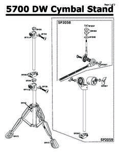 Page 1 ofDW Cymbal Stand SP2058 SP2007 SP430