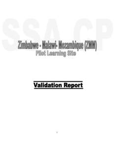 1  Executive Summary Background The North East Zimbabwe-Central Mozambique-Southern Malawi Pilot Site (PLS) is one of the three established by the Sub-Saharan Africa Challenge