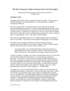 Language interpretation / Deafness / Interpreter / Sign language / Perl / Telephone interpreting / Computing / Software engineering / Software