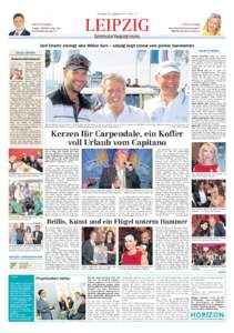 Montag, 26. August 2013 · Seite 13  Banker in Leipzig Holger Hoffmann zeigt sein Schlüsselbund Seite 14