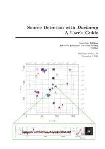 Source Detection with Duchamp A User’s Guide Matthew Whiting Australia Telescope National Facility CSIRO Duchamp version 1.06