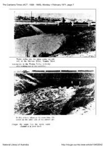 The Canberra Times (ACT : [removed]), Monday 1 February 1971, page 7  Water vert  rushes into the