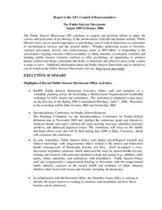 Disability / Raymond D. Fowler / Association of Gay and Lesbian Psychiatrists / Psychology / American Psychological Association / Education