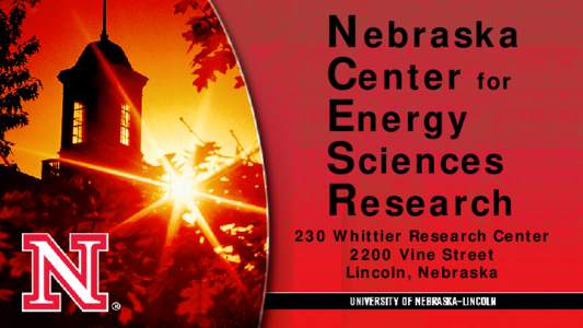 Nebraska Center for Energy Sciences Research