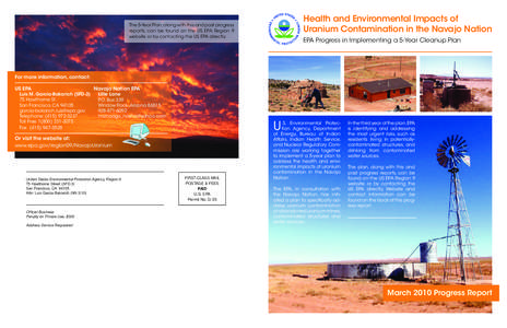 Health and Environmental Impacts of Uranium Contamination in the Navajo Nation, March 2010