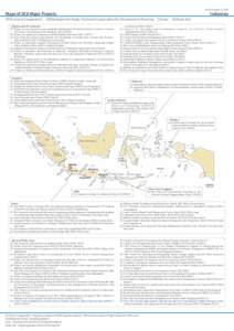 as of October 1, 2014  Indonesia Maps of JICA Major Projects (P)Technical Cooperation