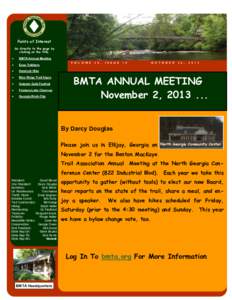 Points of Interest Go directly to the page by clicking on the title.   BMTA Annual Meeting