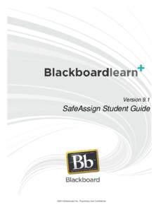 Blackboard Inc. / Distance education / Online education / Blackboard system / Blackboard Learning System / Plagiarism / Electronic submission / Academic publishing / Chalkboard / Education / Educational technology / Learning management systems