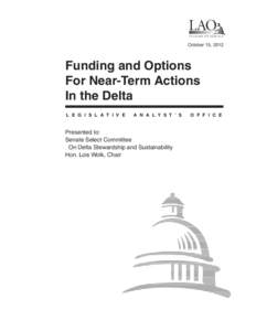 LAO 7 0 Y E A R S O F S E RV I C E October 15, 2012  Funding and Options