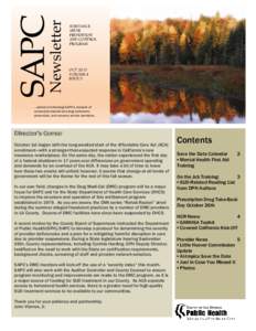 Newsletter  SAPC SUBSTANCE ABUSE