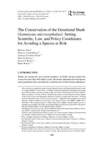 Journal of International Wildlife Law & Policy, 16:300–330, 2013 C Taylor & Francis Group, LLC Copyright  ISSN: printonline DOI: 