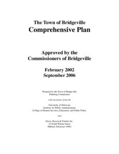 Comprehensive planning / Delaware / Land-use planning / Thurman Adams /  Jr. / Human geography / United States / Bridgeville /  New York / Neversink River / Bridgeville