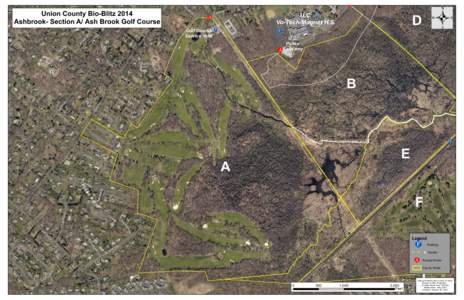 Union County Bio-Blitz 2014 Ashbrook- Section A/ Ash Brook Golf Course D ril