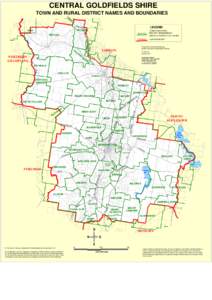 CENTRAL GOLDFIELDS SHIRE TOWN AND RURAL DISTRICT NAMES AND BOUNDARIES BE ND IG