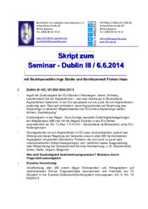 Rechtshilfe für Ausländer/innen München e.V. SchwanthalerstraßeMünchen Tel21  INTERKULTURELLES FORUM