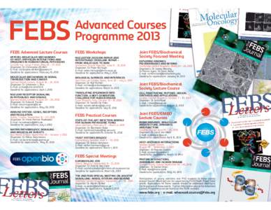 FEBS  Advanced Courses ProgrammeFEBS Advanced Lecture Courses