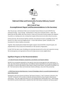 Page[removed]National Urban and Community Forestry Advisory Council For 2011 End of Year