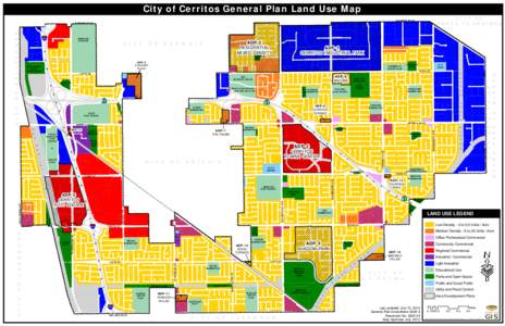 City of Cerritos General Plan Land Use Map  T S