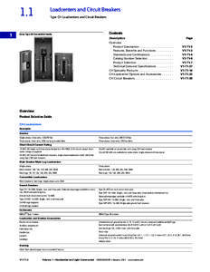 1.1 1 Loadcenters and Circuit Breakers Type CH Loadcenters and Circuit Breakers