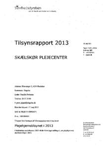 Embedslæge_tilsyn_2013___Skælskør_Plejecenter