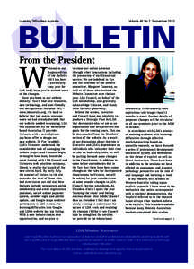 BULLETIN W Learning Difﬁculties Australia Volume 45 No 2, September 2013