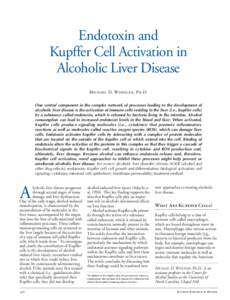 Endotoxin and Kupffer Cell Activation in Alcoholic Liver Disease