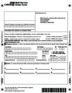 RESET FORM  Mail Service Order Form  PRINT FORM