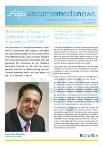 ascamemedanews mediterranean business & economic updates june-july 2014 Mohamed Choucair reelected for a second