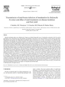 Pleosporales / Fusarium wilt / Fungicide / Black rot / Seed / Biology / Microbiology / Didymella bryoniae