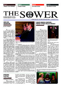 Page 2 Changes in Sower Masthead Page 3 Changes in Diocese