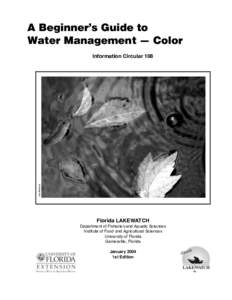 A Beginner’s Guide to Water Management — Color Joe Richard  Information Circular 108