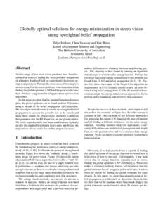 Graphical models / Probability theory / Networks / Operations research / Bayesian statistics / Belief propagation / Tree decomposition / Markov random field / Mathematical optimization / Graph theory / Mathematics / Theoretical computer science