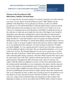 Financial regulation / Stock market / Municipal bond / Dodd–Frank Wall Street Reform and Consumer Protection Act / Tower Amendment / Bond / Security / The Bond Buyer / Underwriting / Financial economics / Economics / Municipal Securities Rulemaking Board