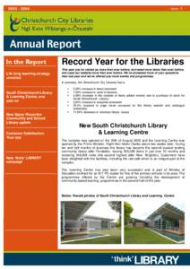 Christchurch City Libraries Annual Report