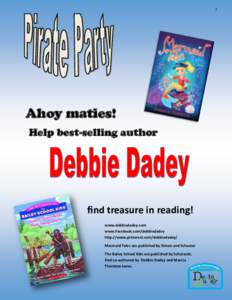1  Ahoy maties! Help best-selling author  find treasure in reading!