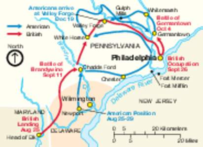 Americans arrive at Valley Forge Dec 19 Valley Forge American British