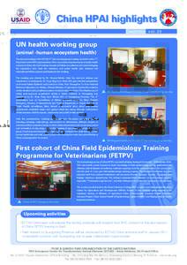 China HPAI highlights December vol. 24 UN health working group (animal -human ecosystem health) The second meeting of the UNTGH 4th Sub-working group meeting was held on the 17th