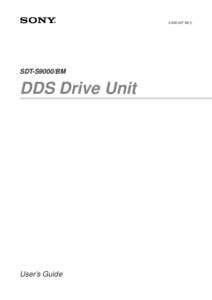 SDT-S9000/BM DDS Drive Unit