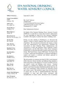 NATIONAL DRINKING WATER ADVISORY COUNCIL
